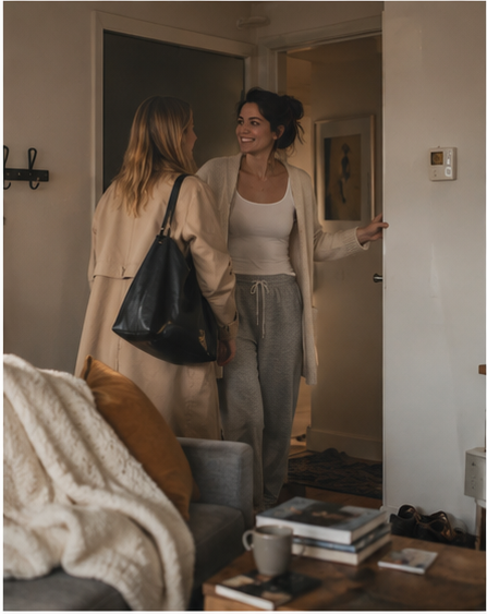 Even if your home isn’t perfect, you can still invite friends over for dinner.
